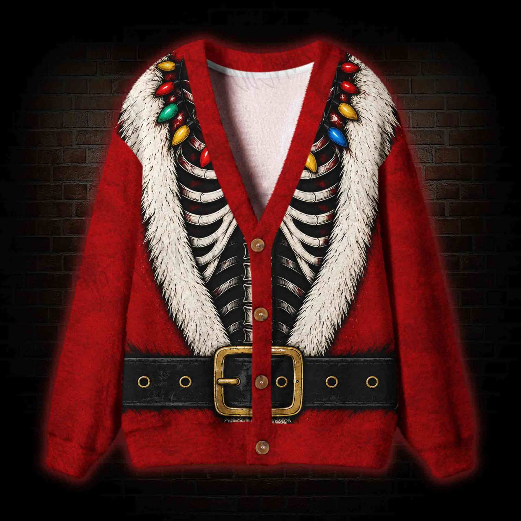 Jolly to the Bone Cardigan Sweater