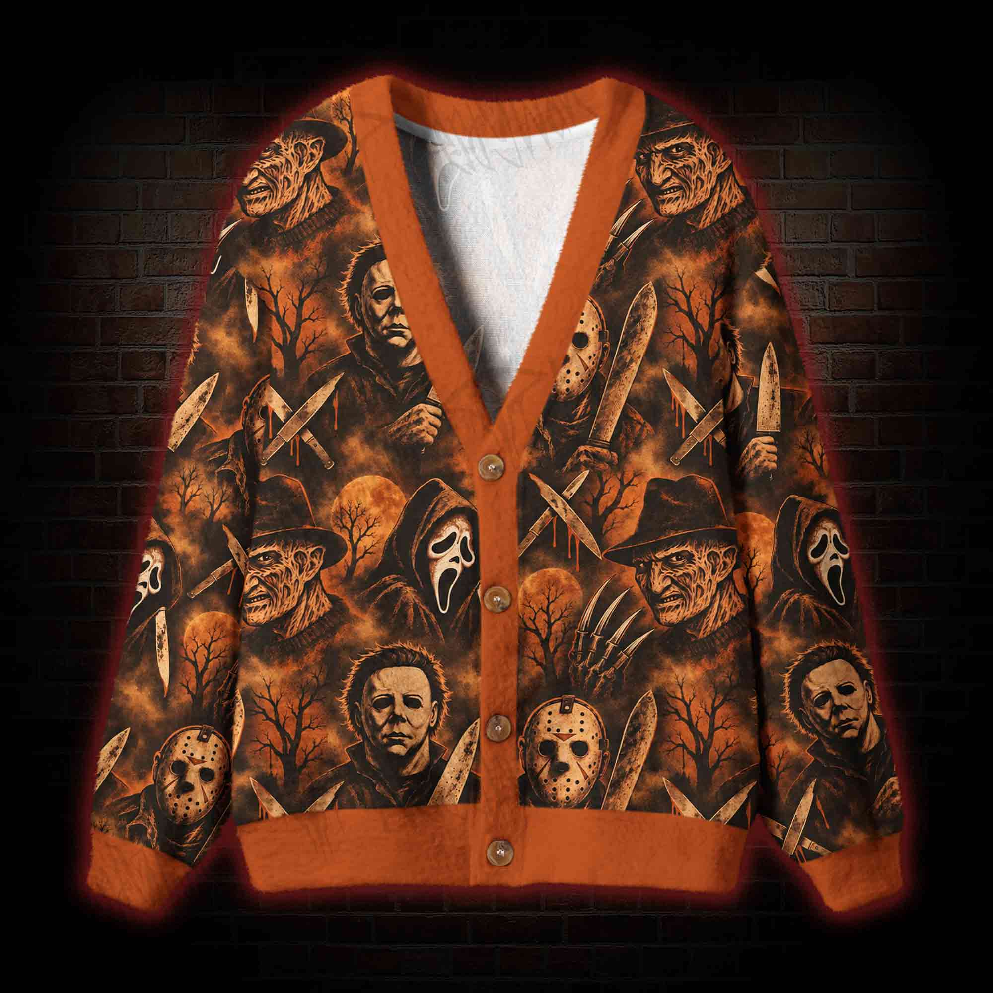 Midnight Slashers Cardigan Sweater
