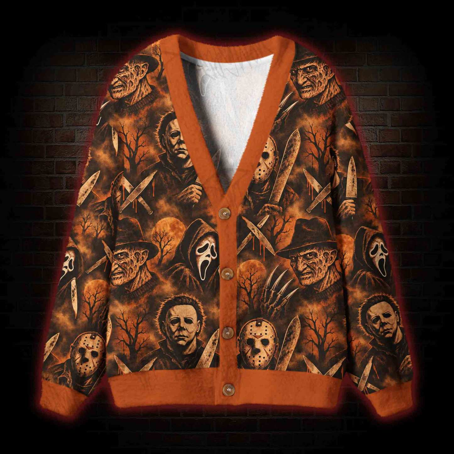 Midnight Slashers Cardigan Sweater