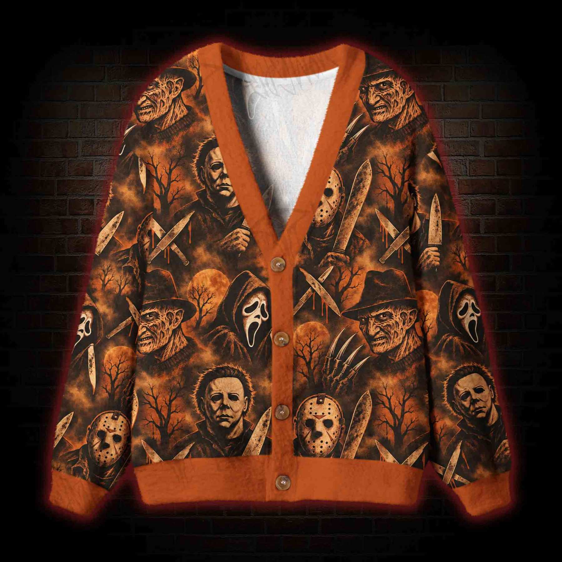 Midnight Slashers Cardigan Sweater
