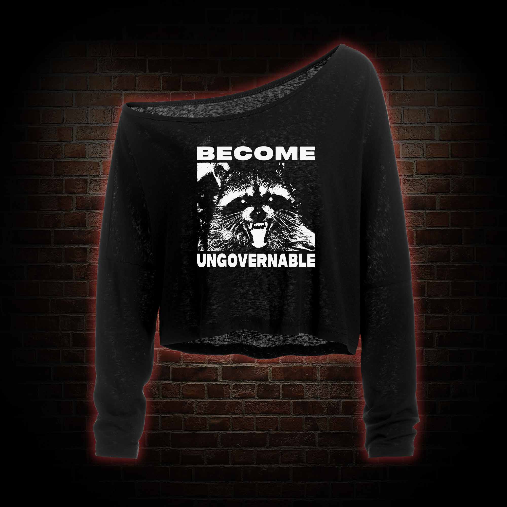 Become Ungovernable Off Shoulder Long Sleeve Top