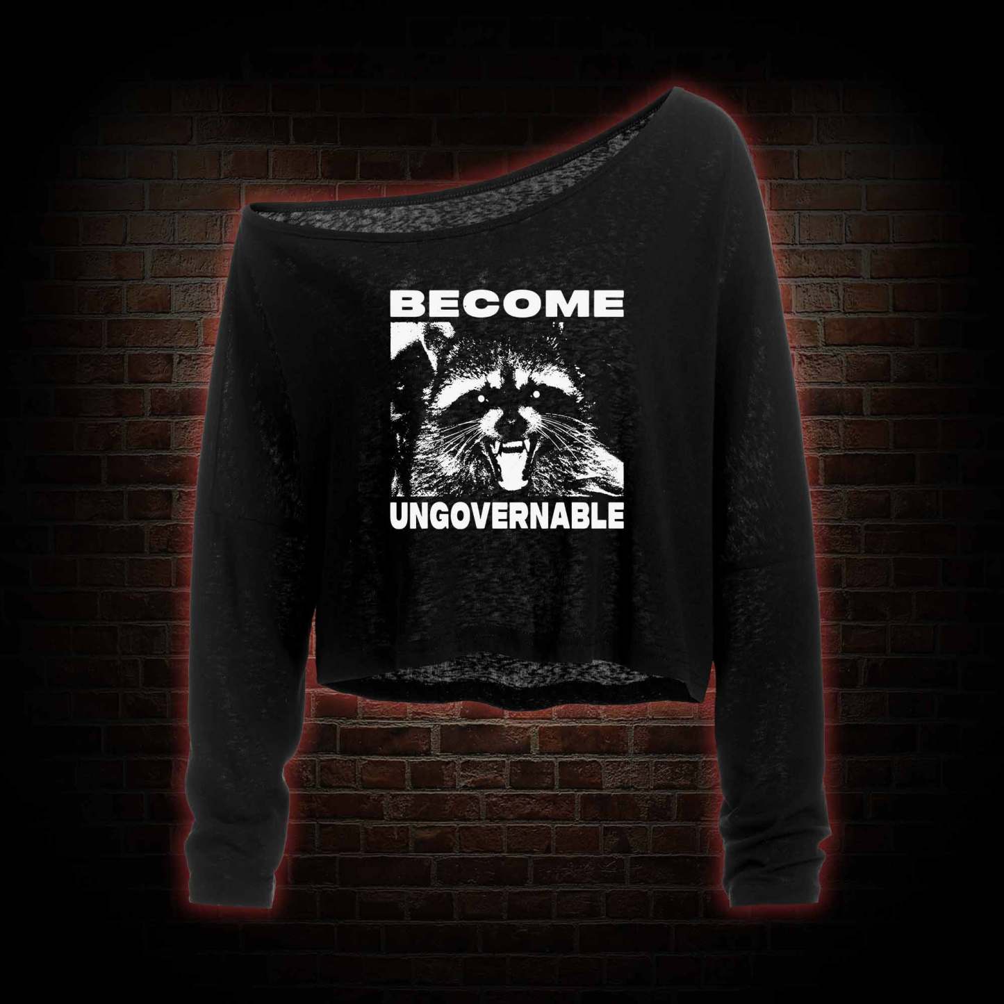 Become Ungovernable Off Shoulder Long Sleeve Top
