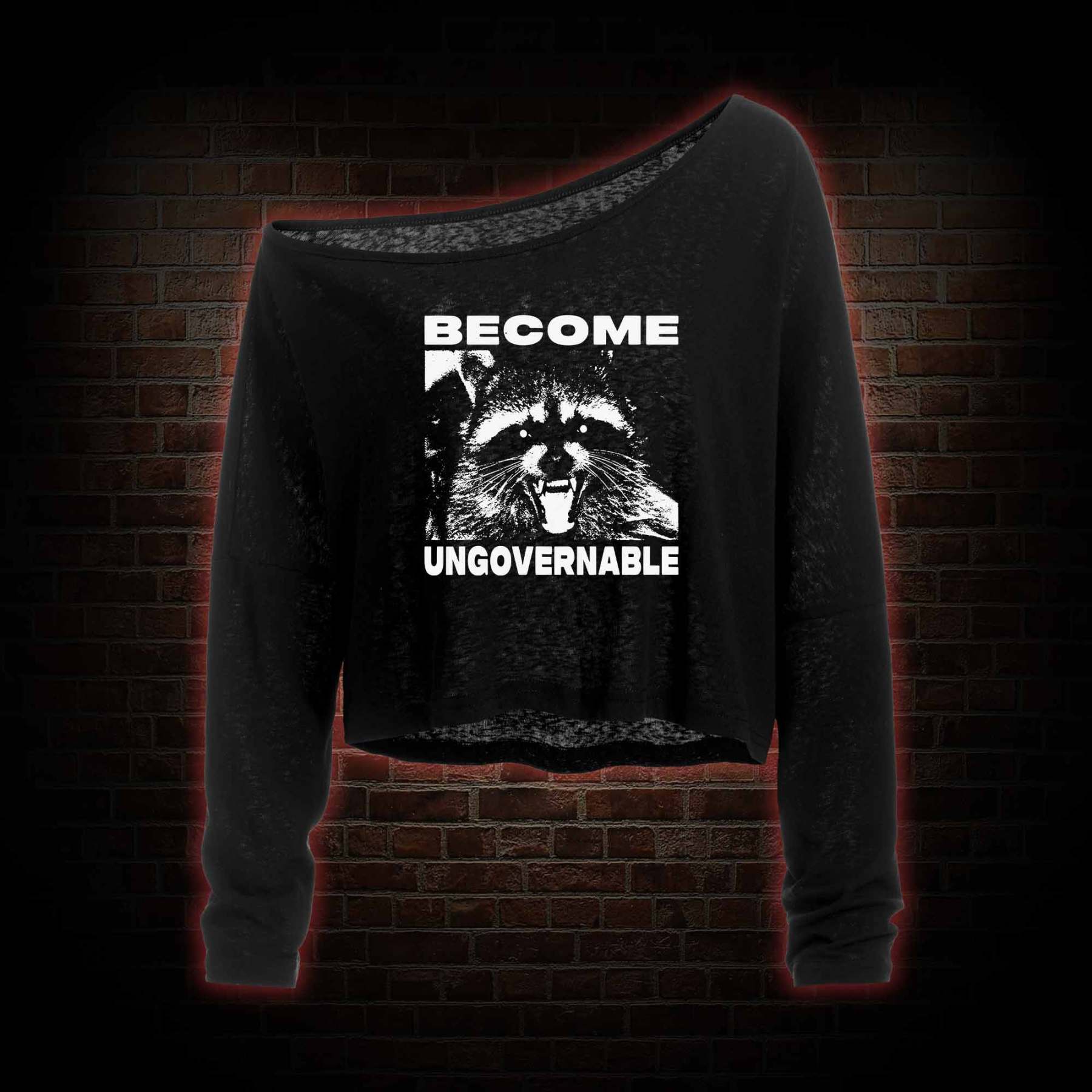 Become Ungovernable Off Shoulder Long Sleeve Top
