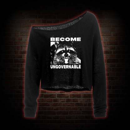 Become Ungovernable Off Shoulder Long Sleeve Top