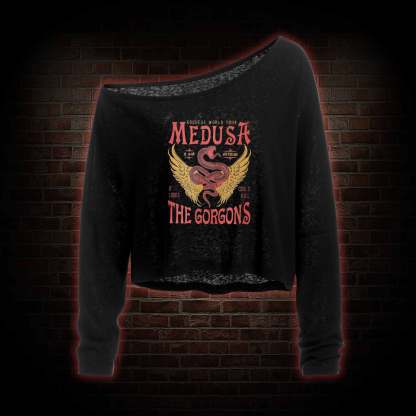 Medusa Off Shoulder Long Sleeve Top