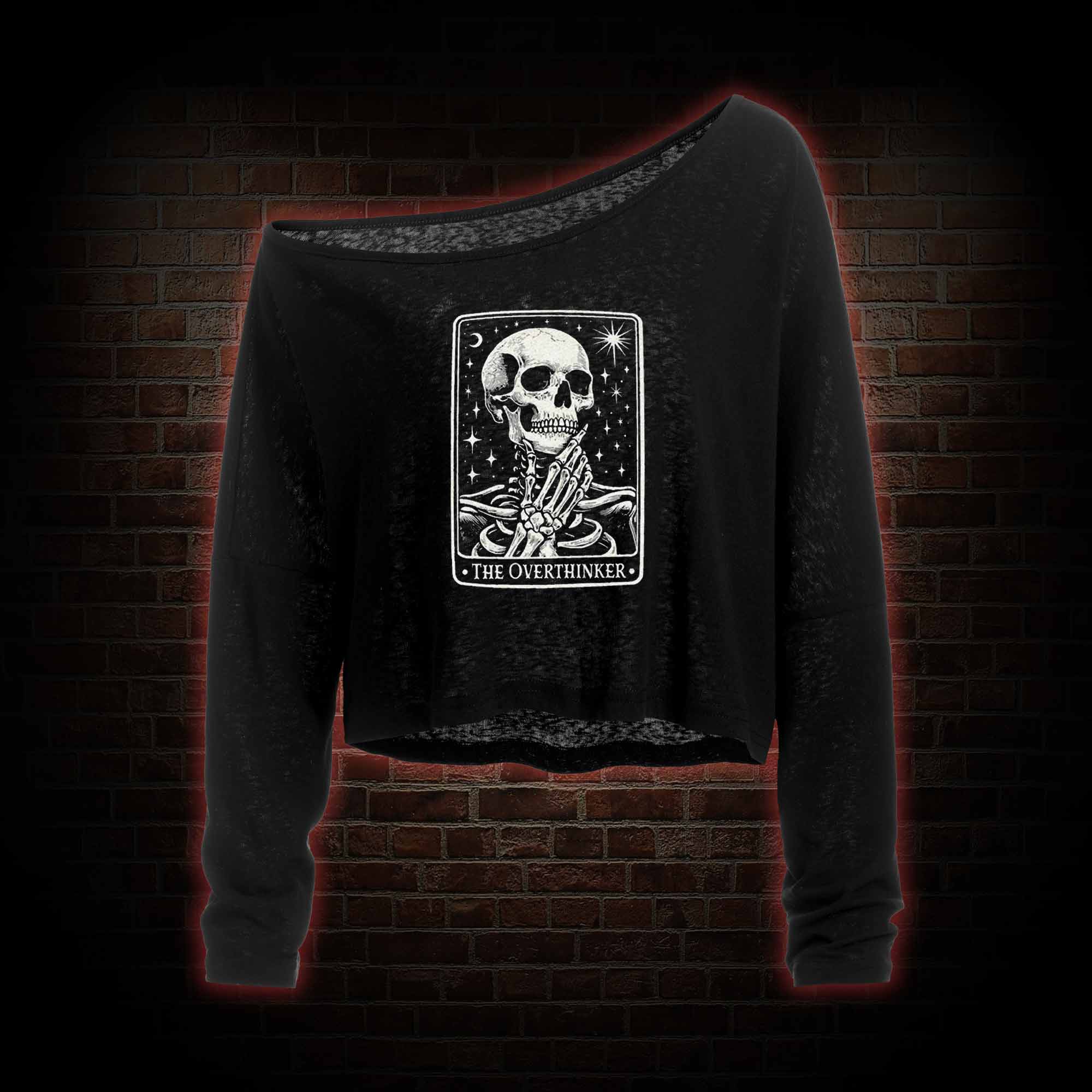 The Overthinker Off Shoulder Long Sleeve Top