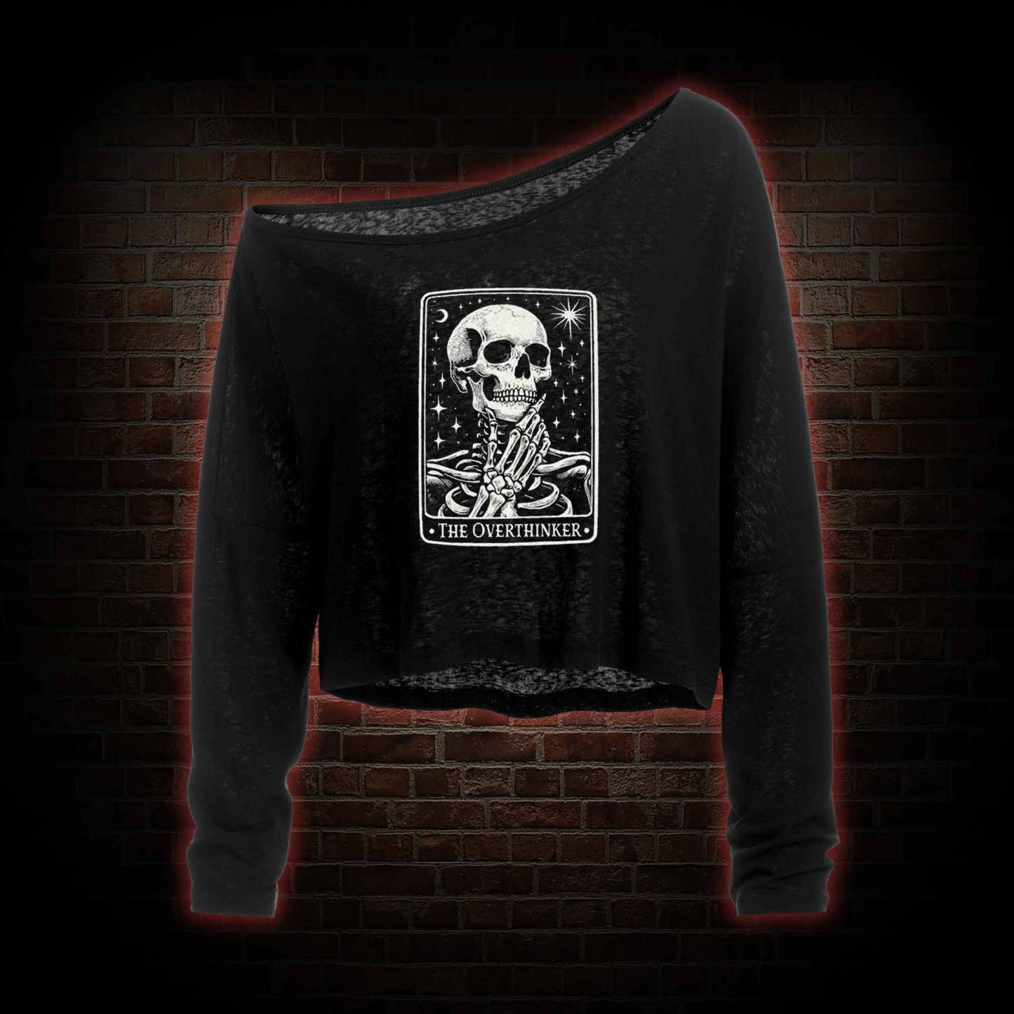The Overthinker Off Shoulder Long Sleeve Top
