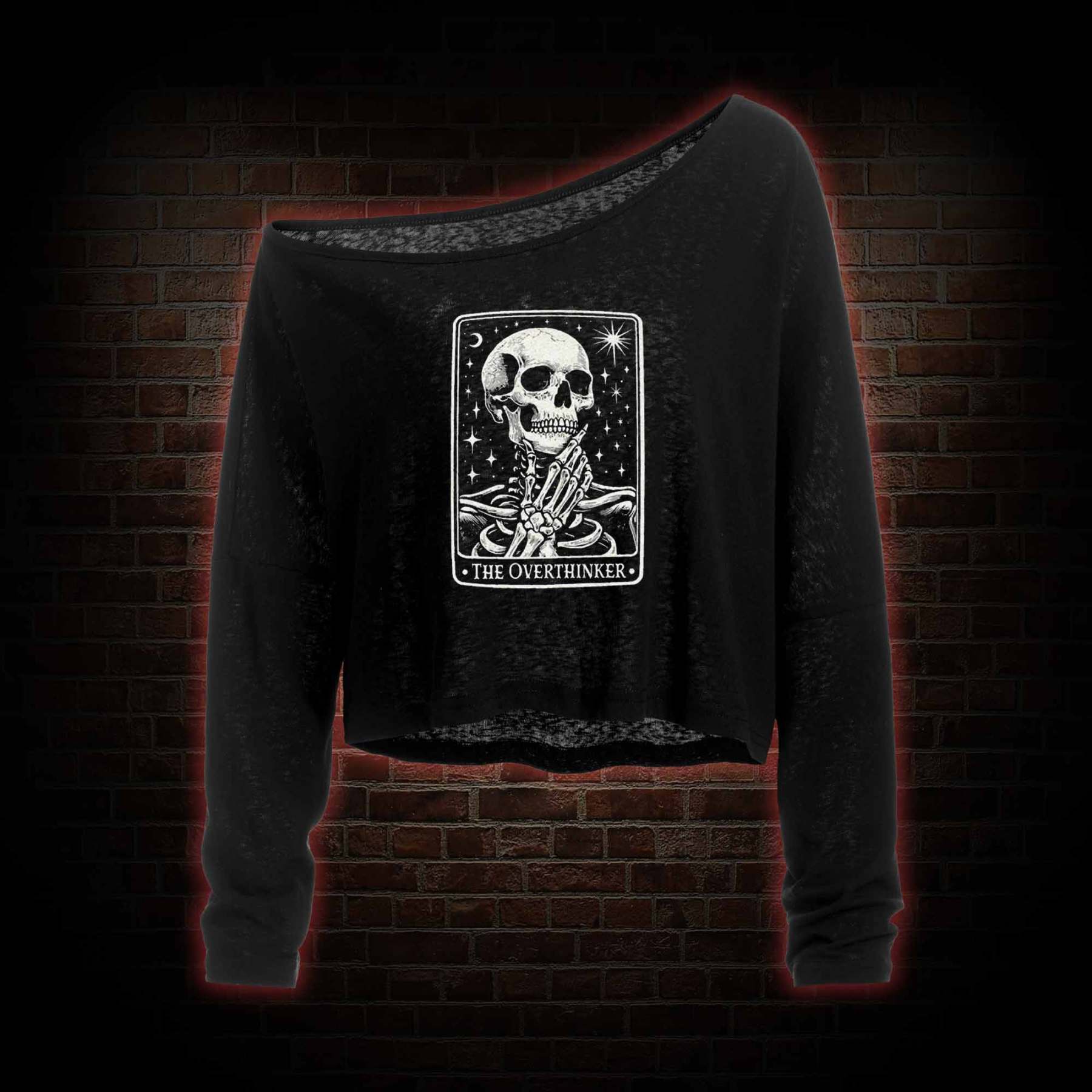 The Overthinker Off Shoulder Long Sleeve Top