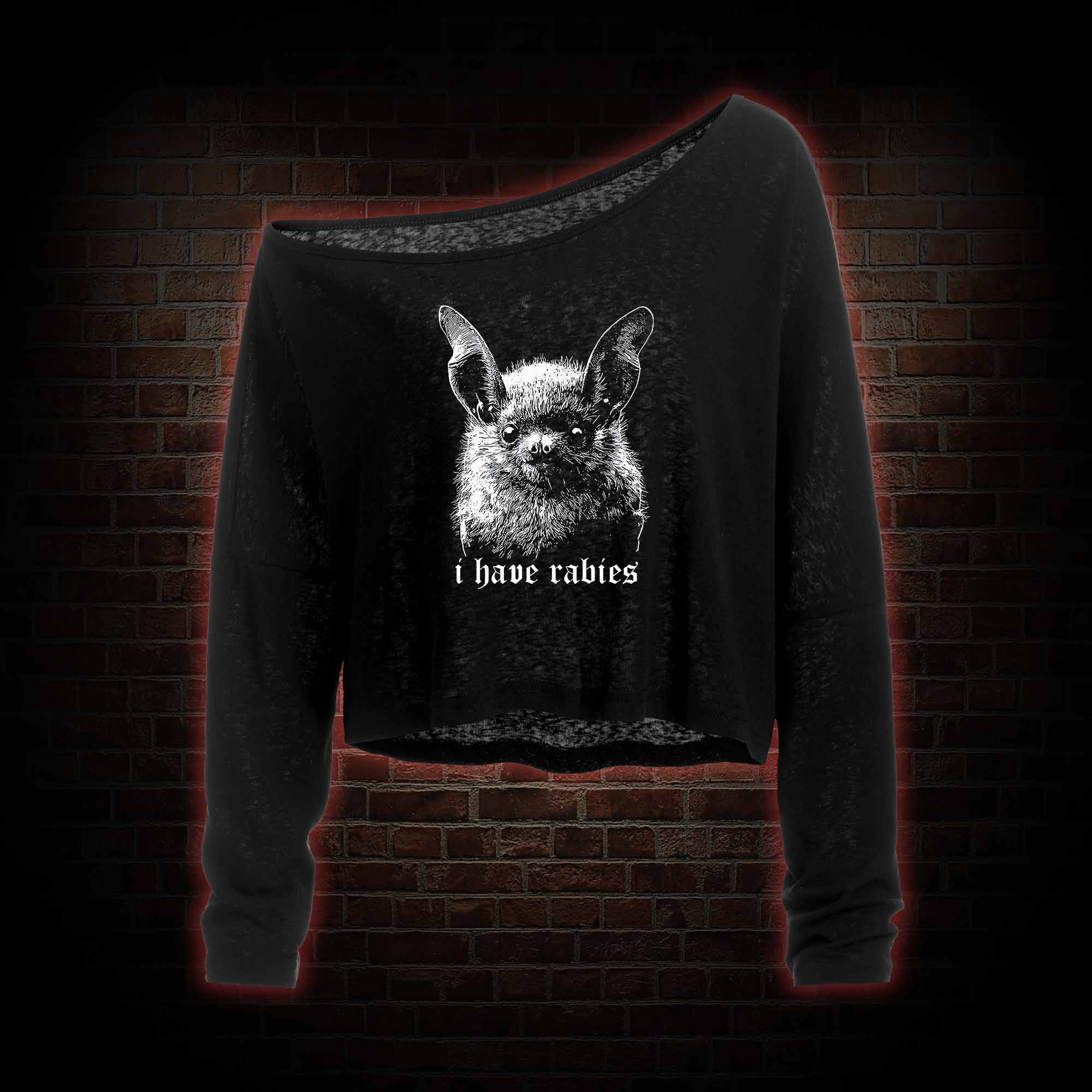 Your Only Chance of Survival Off Shoulder Long Sleeve Top