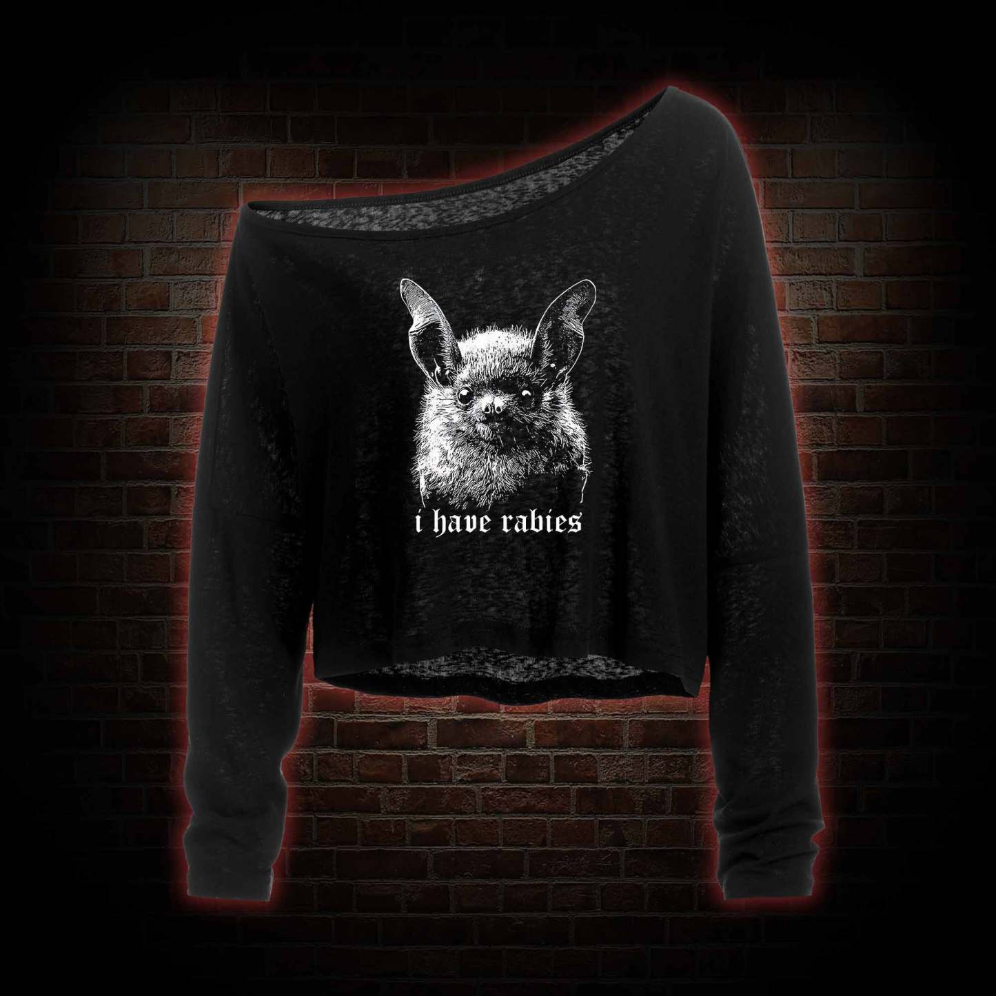Your Only Chance of Survival Off Shoulder Long Sleeve Top
