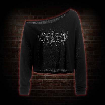 Dancing Rats Off Shoulder Long Sleeve Top