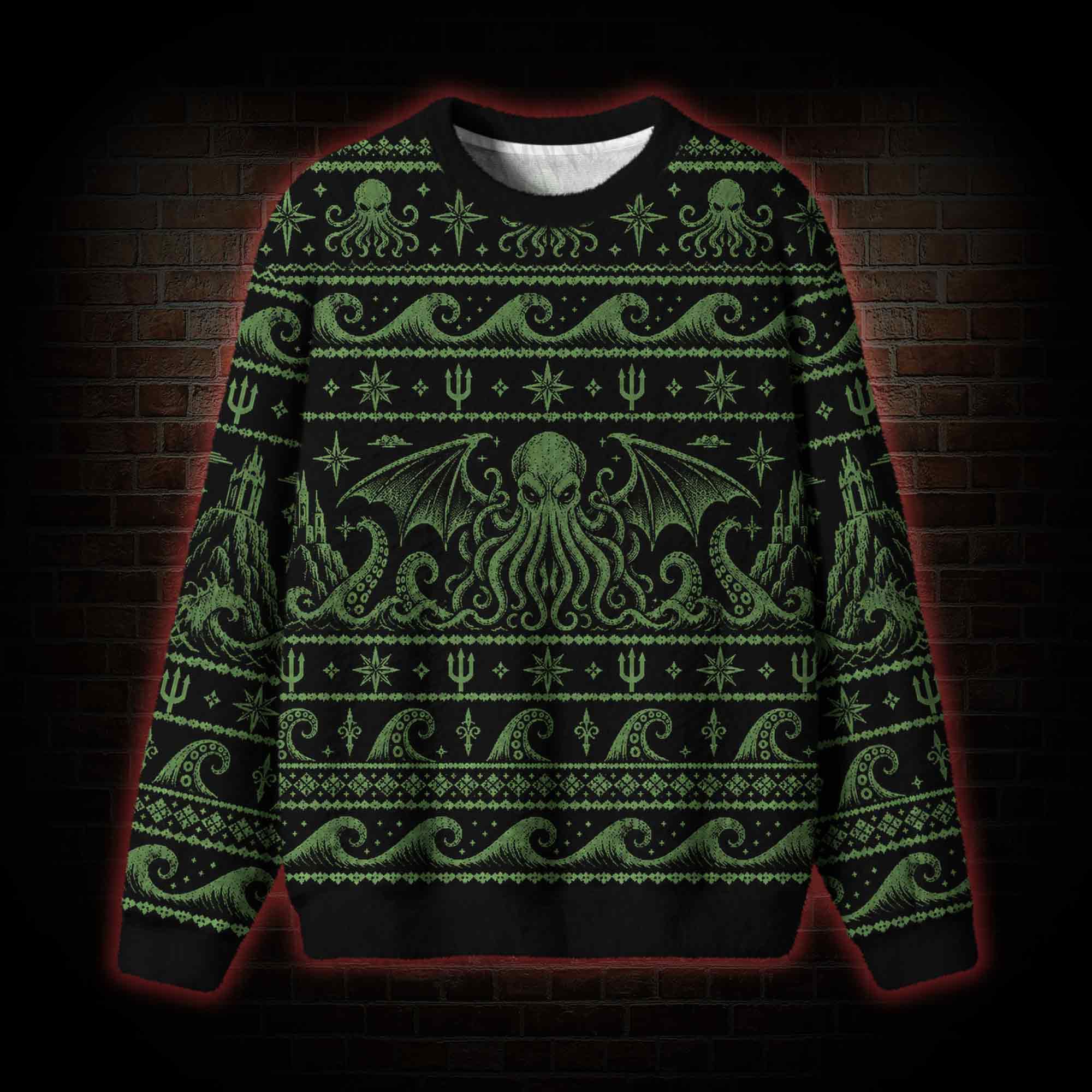 Abyss Cthulhu Ugly Sweatshirts