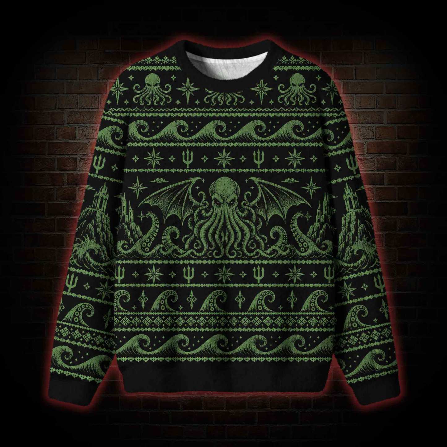Abyss Cthulhu Ugly Sweatshirts