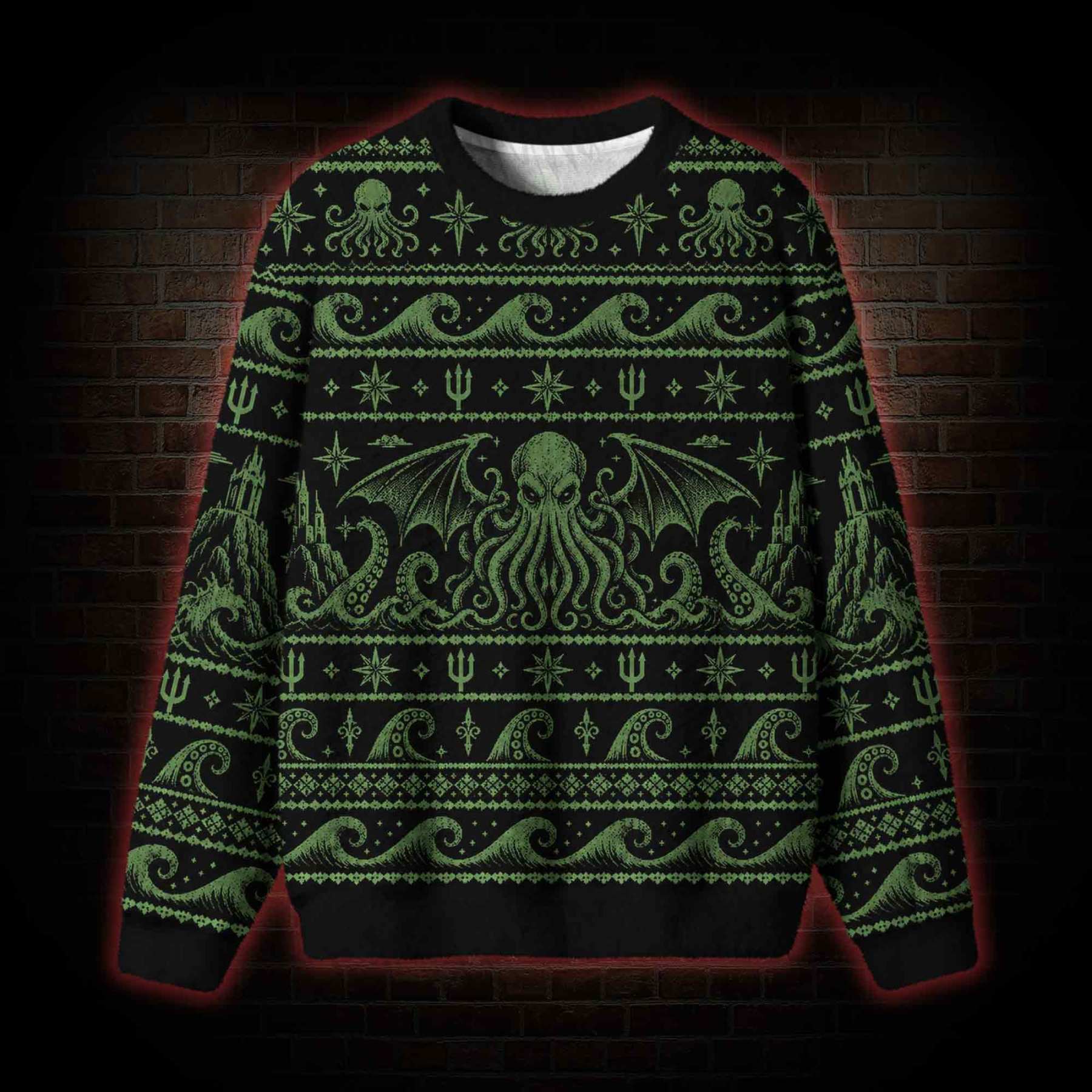 Abyss Cthulhu Ugly Sweatshirts