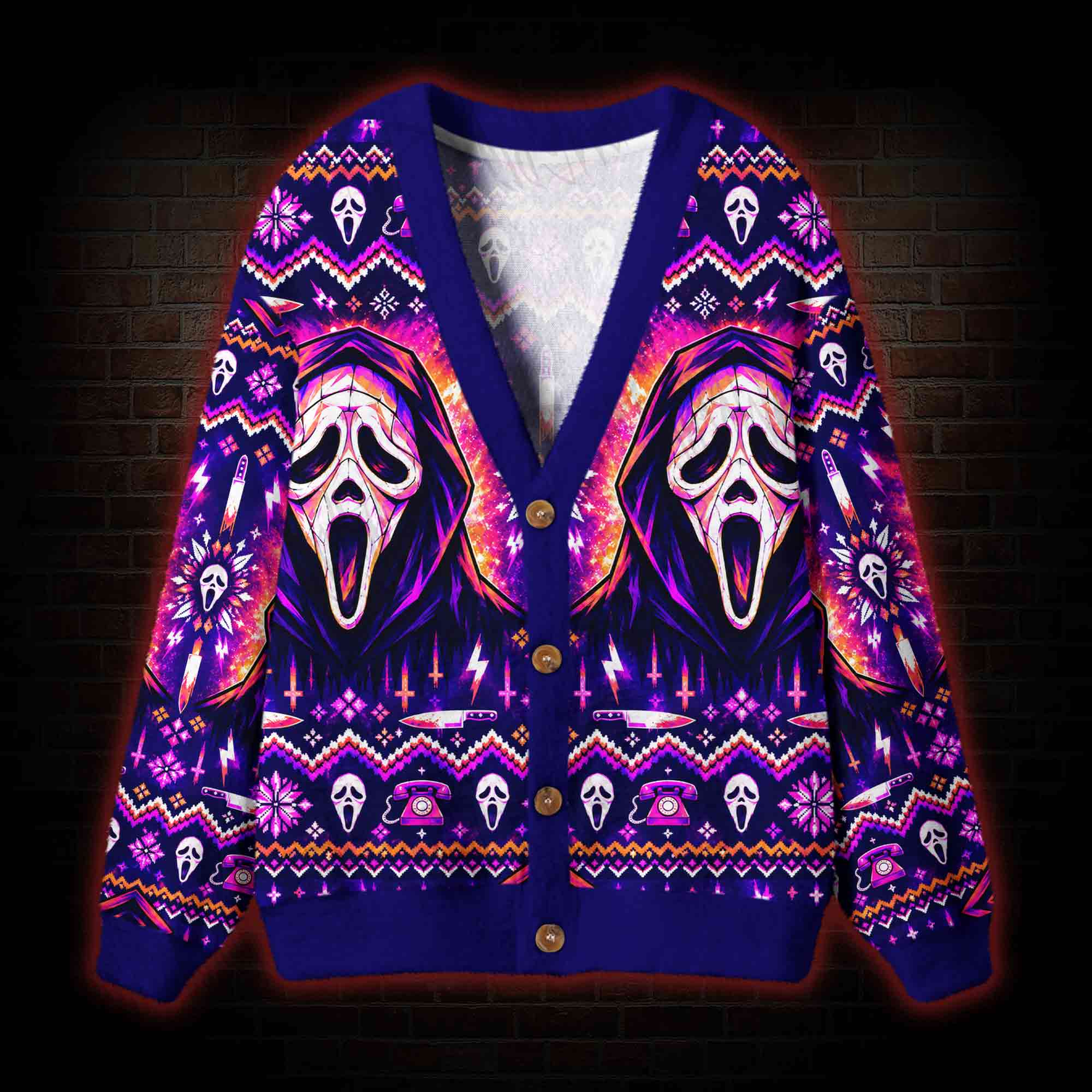 What's Your Favorite Scary Movie Cardigan Sweater