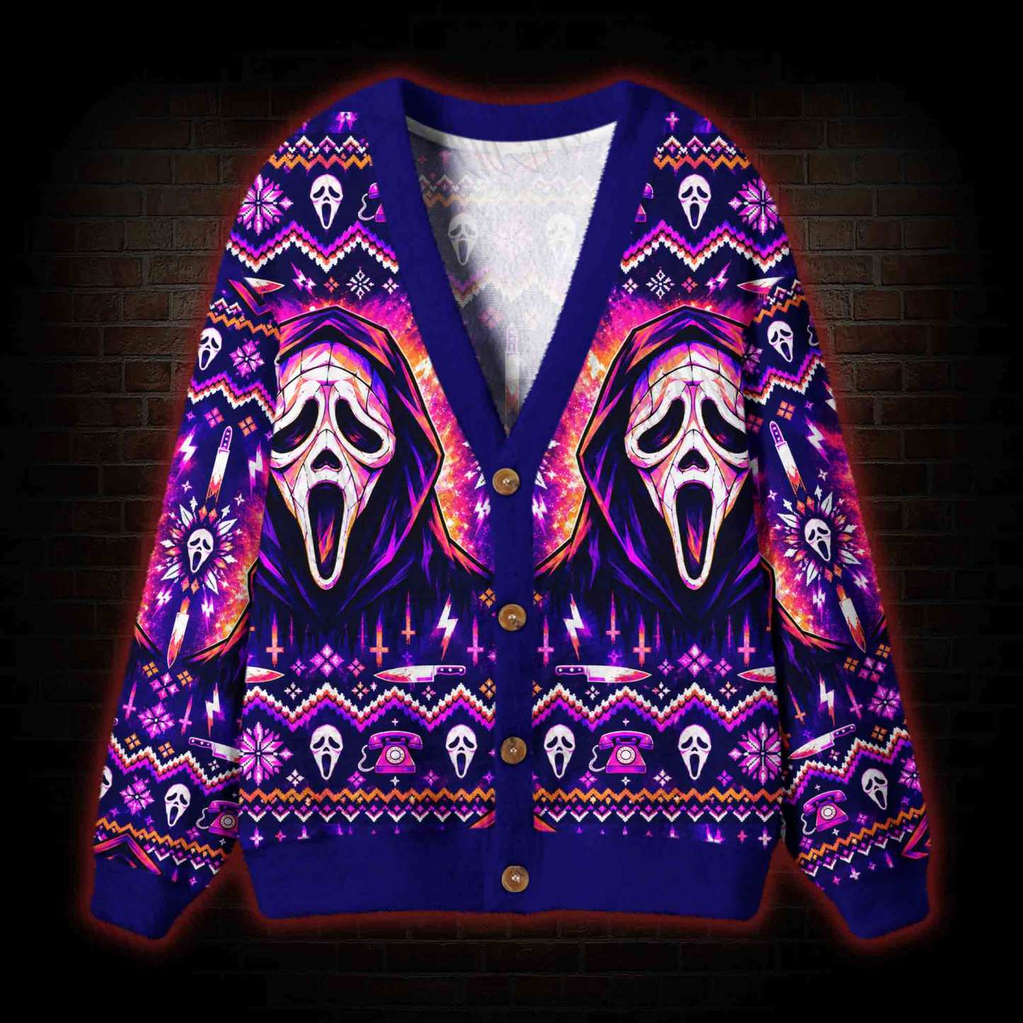 What's Your Favorite Scary Movie Cardigan Sweater