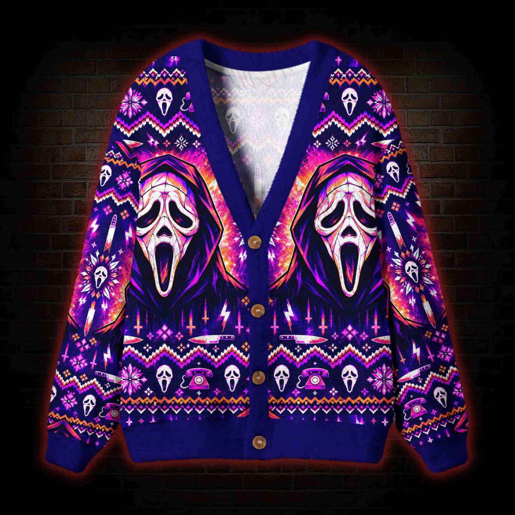 What's Your Favorite Scary Movie Cardigan Sweater