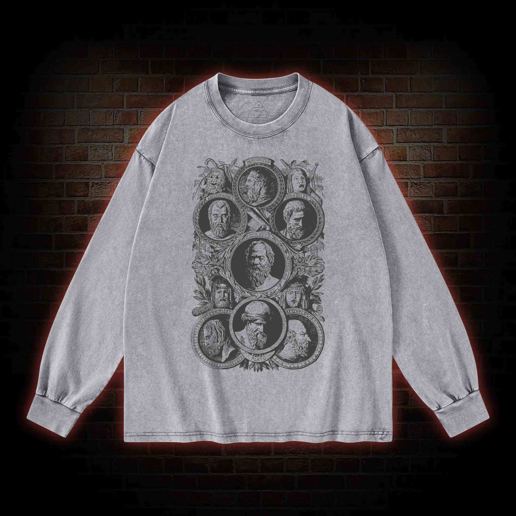 Greek Philosophers Washed Long-Sleeve T-shirt