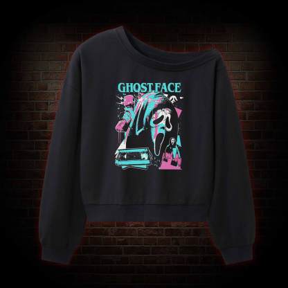 What's Your Favortie Scary Movie Horror Off Shoulder Sweatshirt