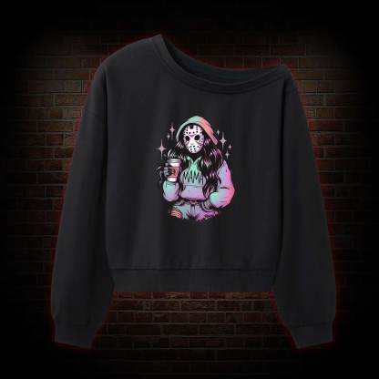 Halloween Mama Off Shoulder Sweatshirt