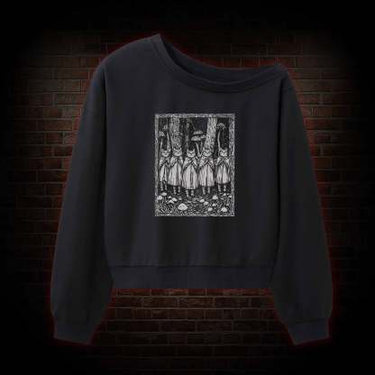 The Cat Coven Off Shoulder Sweatshirt