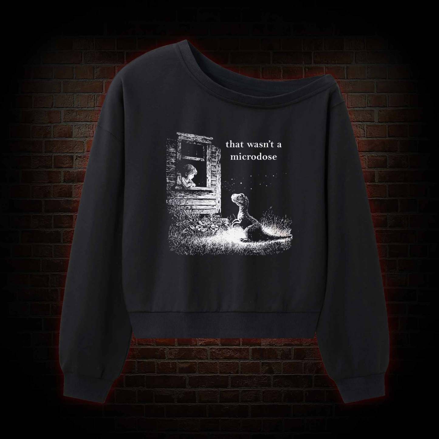 That wasn't a Microdose Off Shoulder Sweatshirt