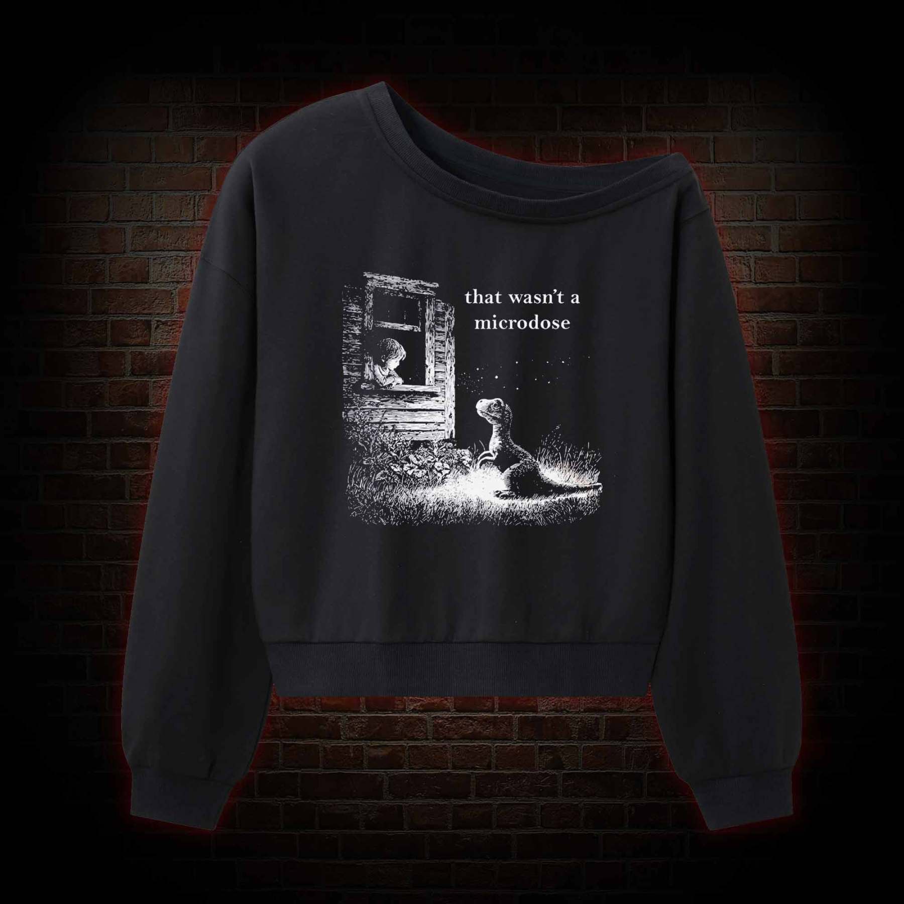 That wasn't a Microdose Off Shoulder Sweatshirt
