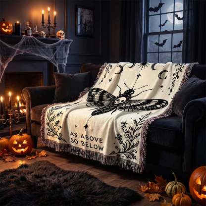 As above So Below Woven Throw Blanket