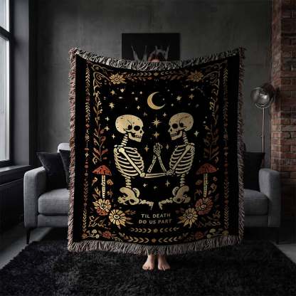 Til Death do Us Part Woven Throw Blanket