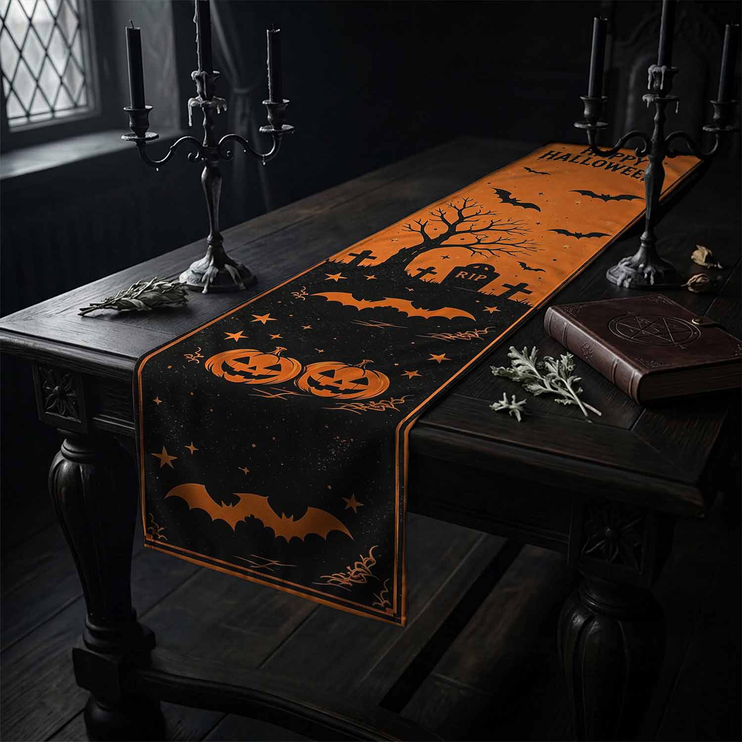 Happy Halloween Table Runner