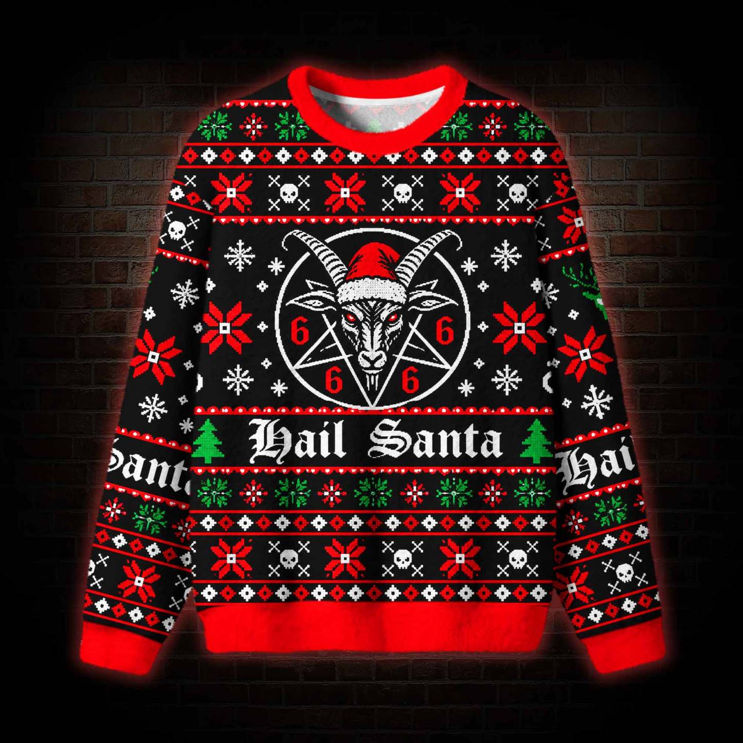 Hail Santa Ugly Sweatshirts