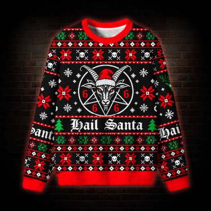 Hail Santa Ugly Sweatshirts