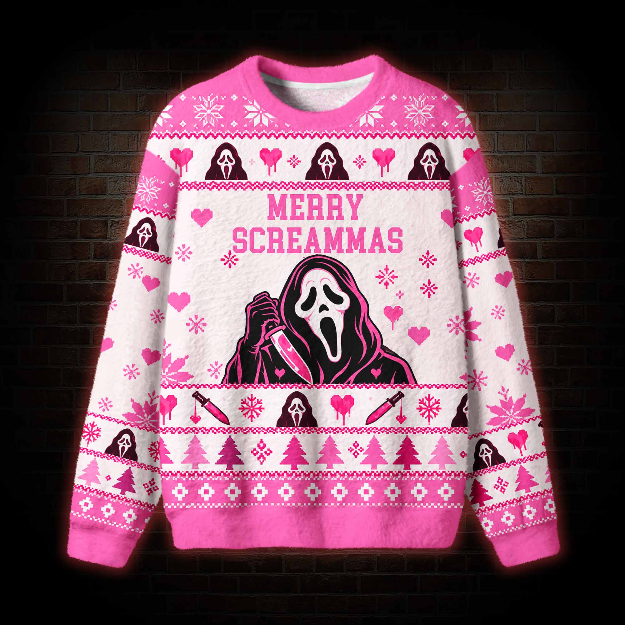 Merry Screammas Ugly Sweatshirts