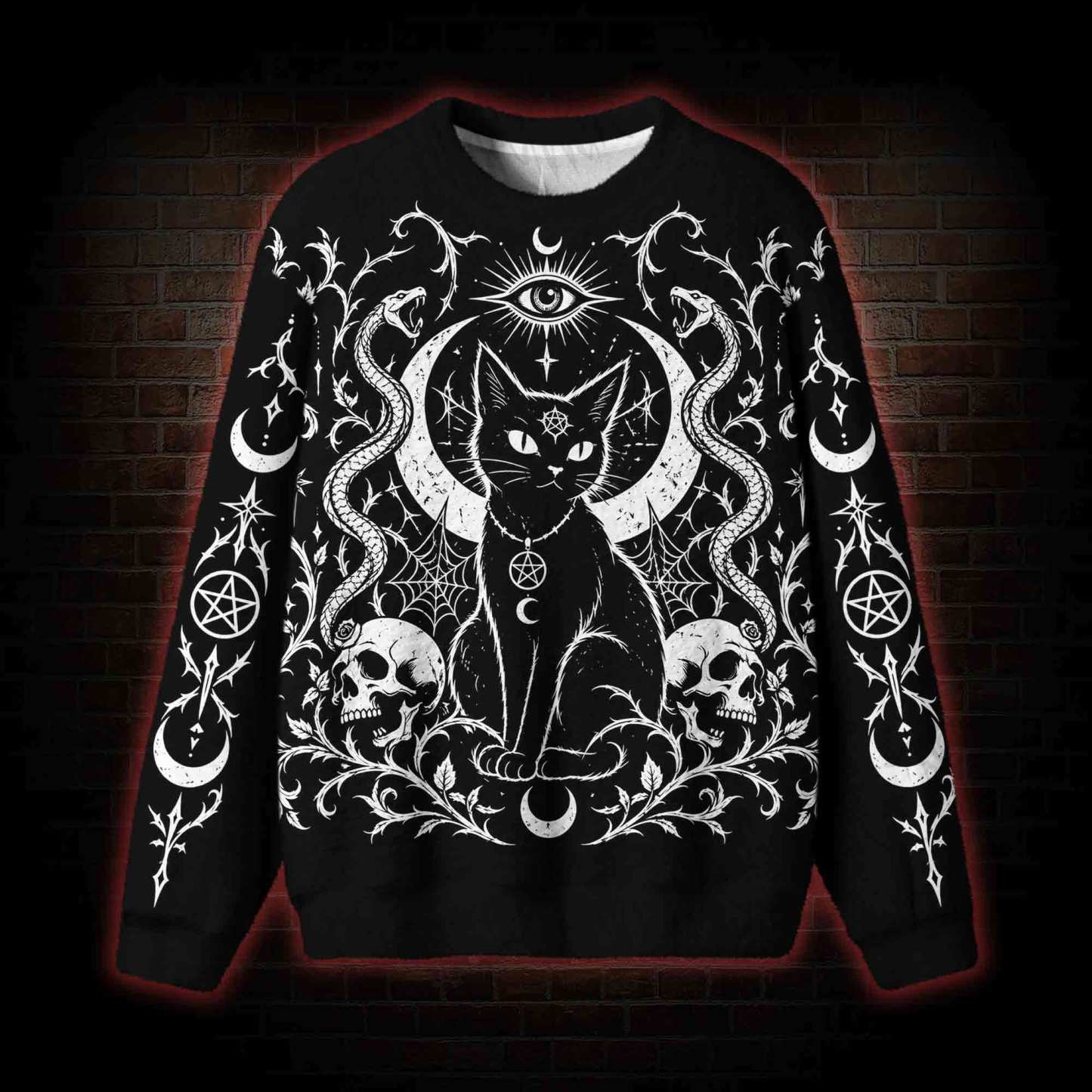 Occult Feline Ugly Sweatshirts