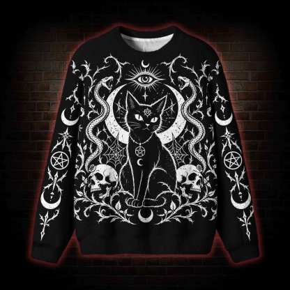 Occult Feline Ugly Sweatshirts