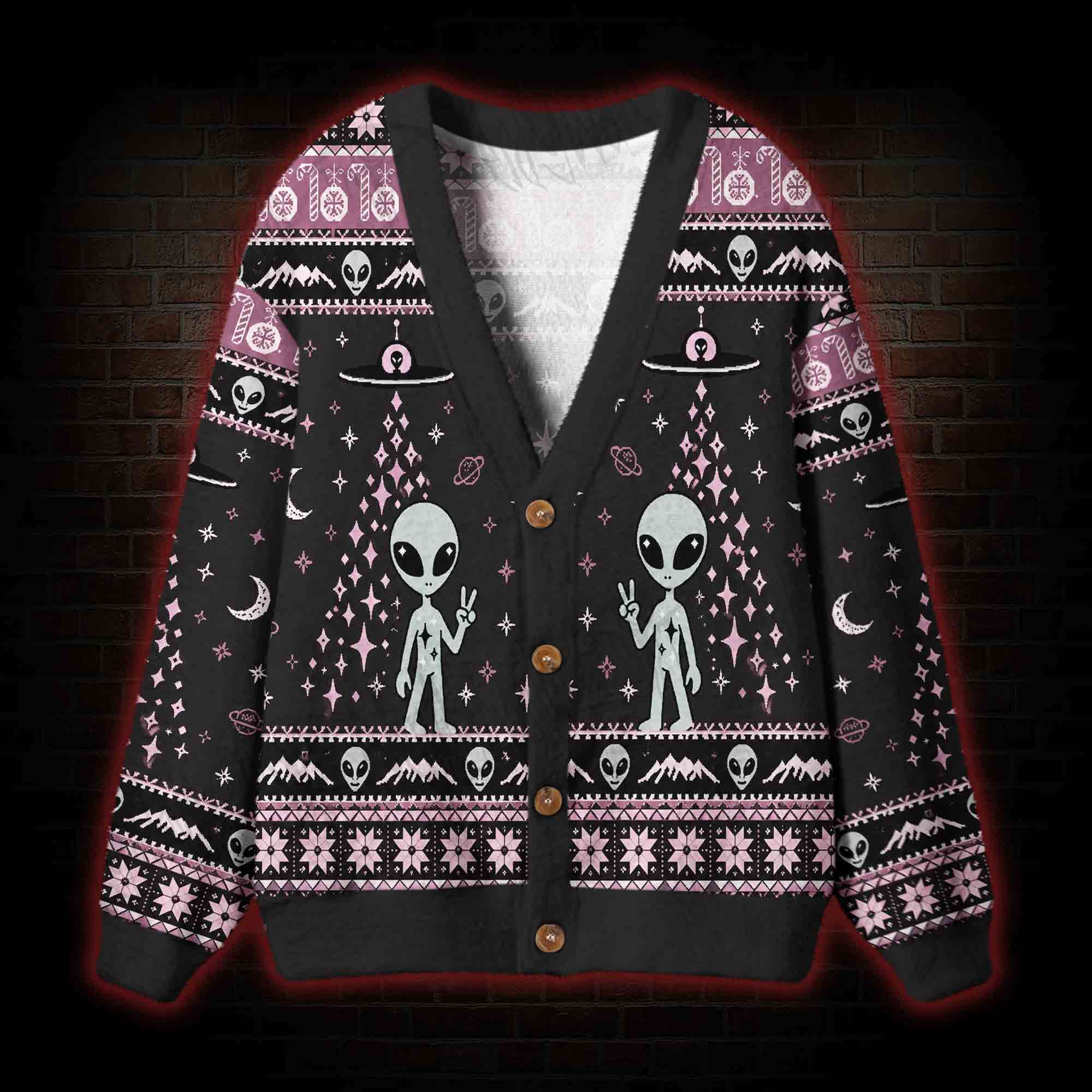 Alien Encounter Cardigan Sweater