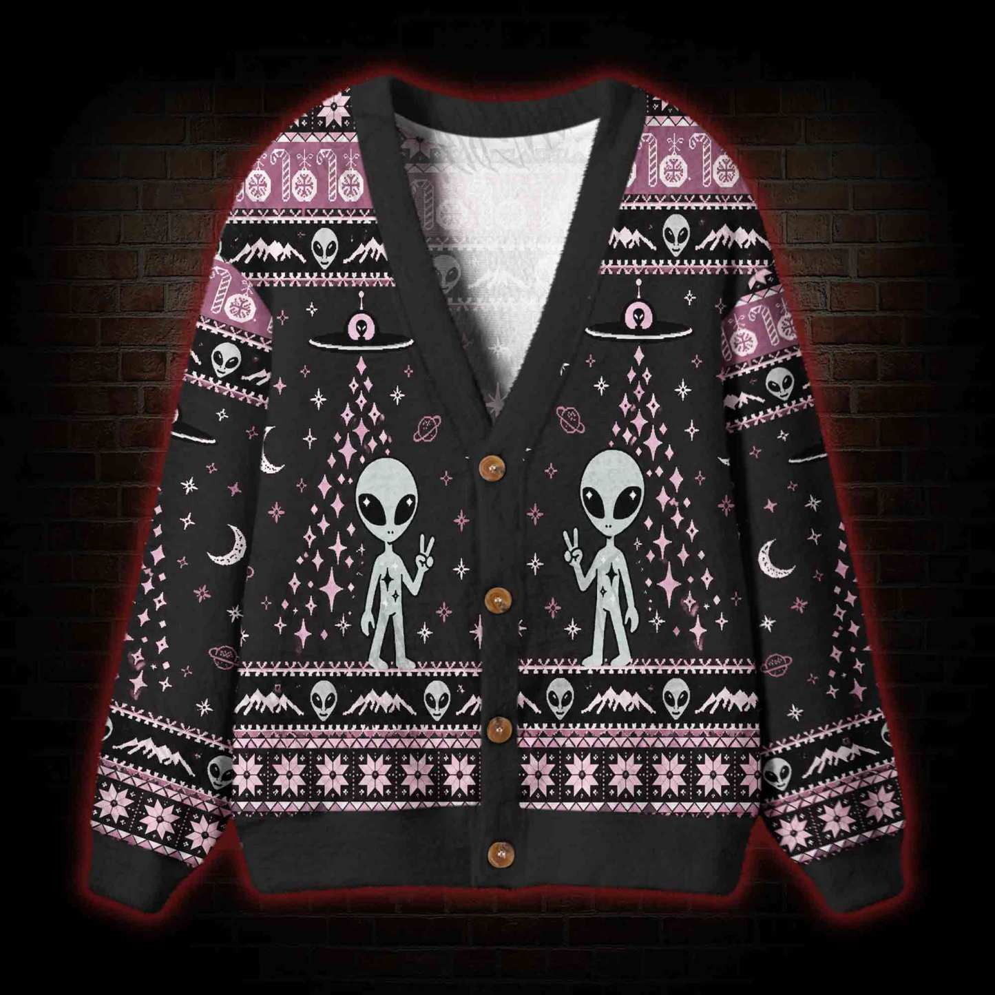 Alien Encounter Cardigan Sweater