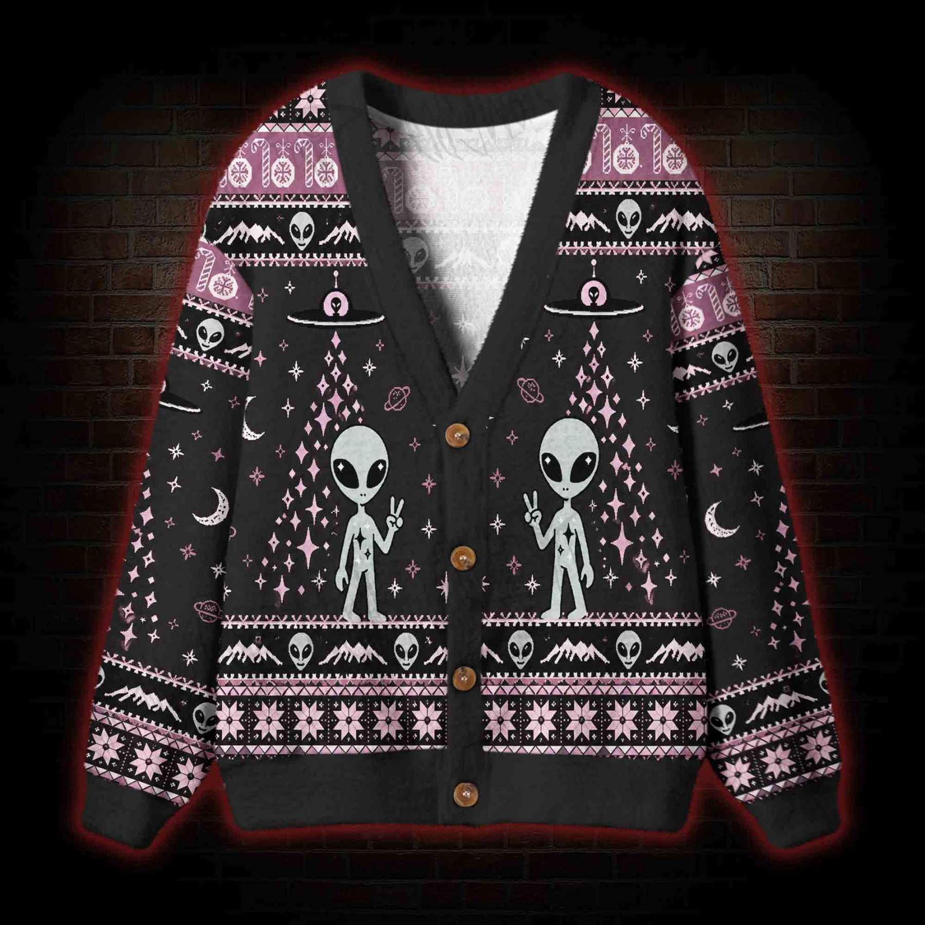 Alien Encounter Cardigan Sweater