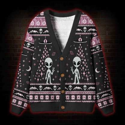 Alien Encounter Cardigan Sweater