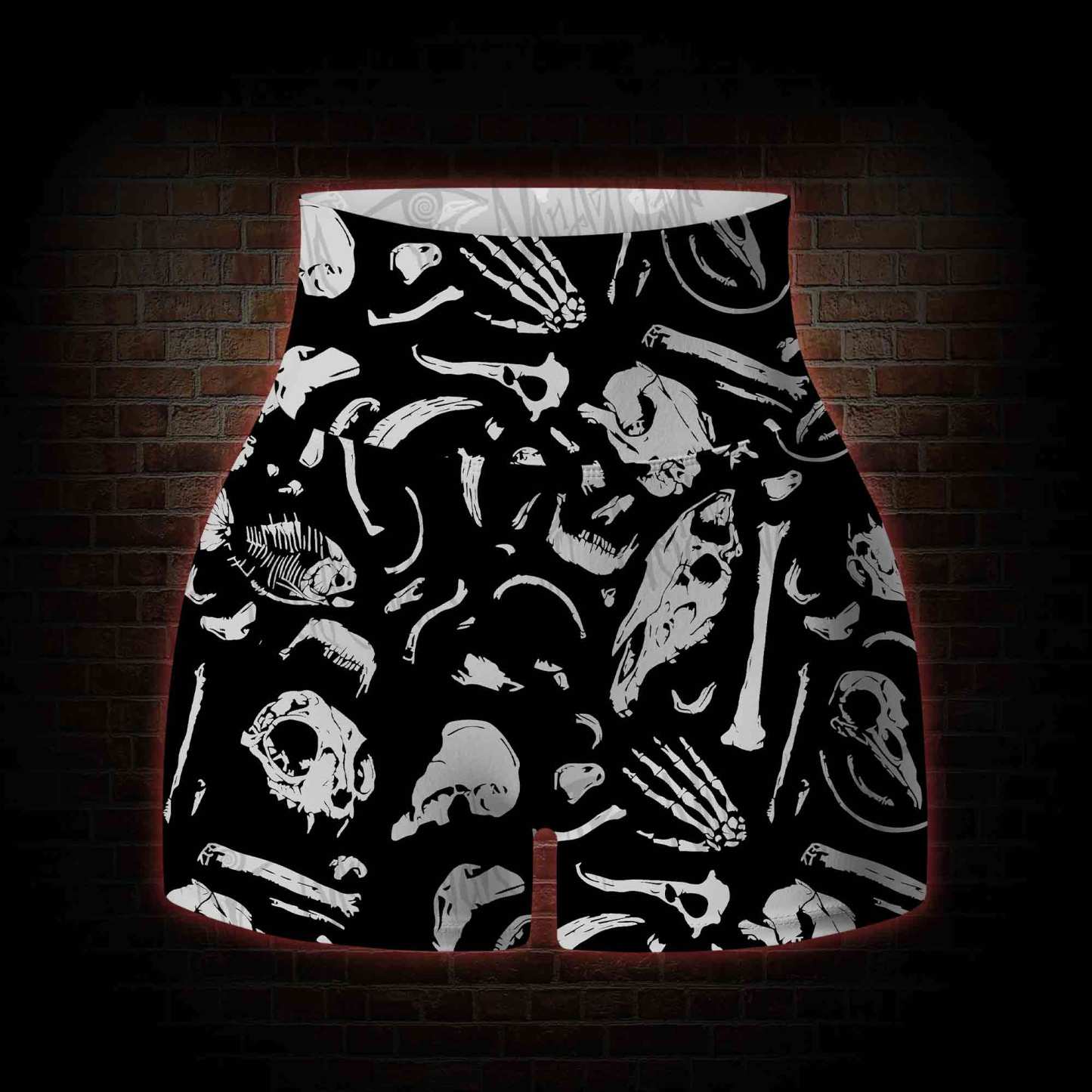 Dinosaur Fossils Yoga Shorts