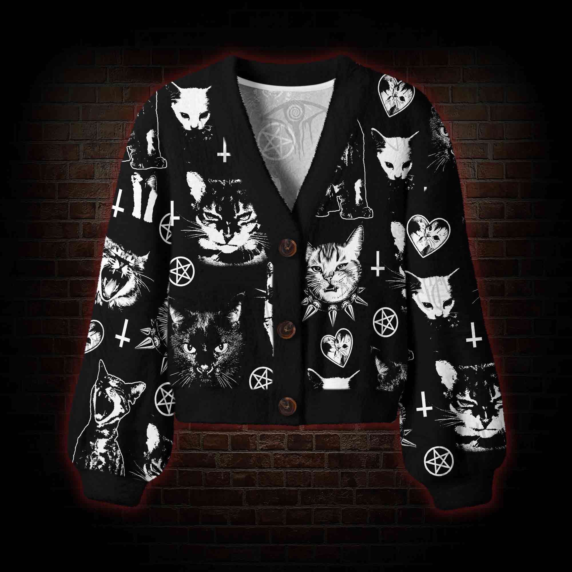 Cats Women's Cardigan Sweater