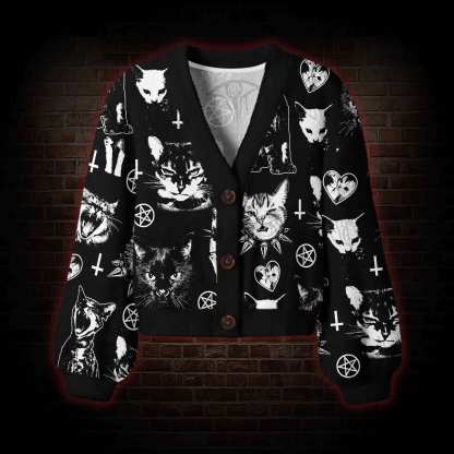 Cats Women's Cardigan Sweater