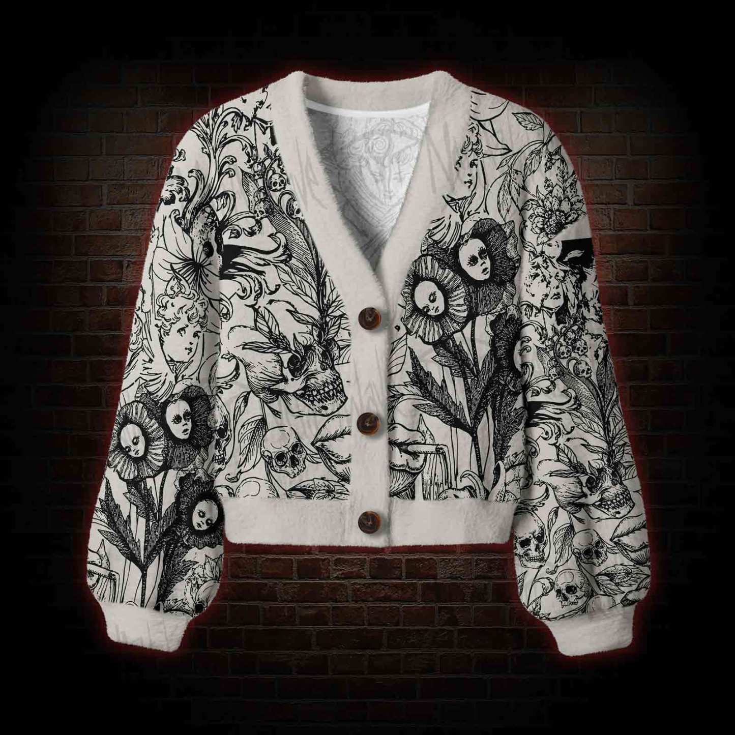 Memento Mori Women's Cardigan Sweater