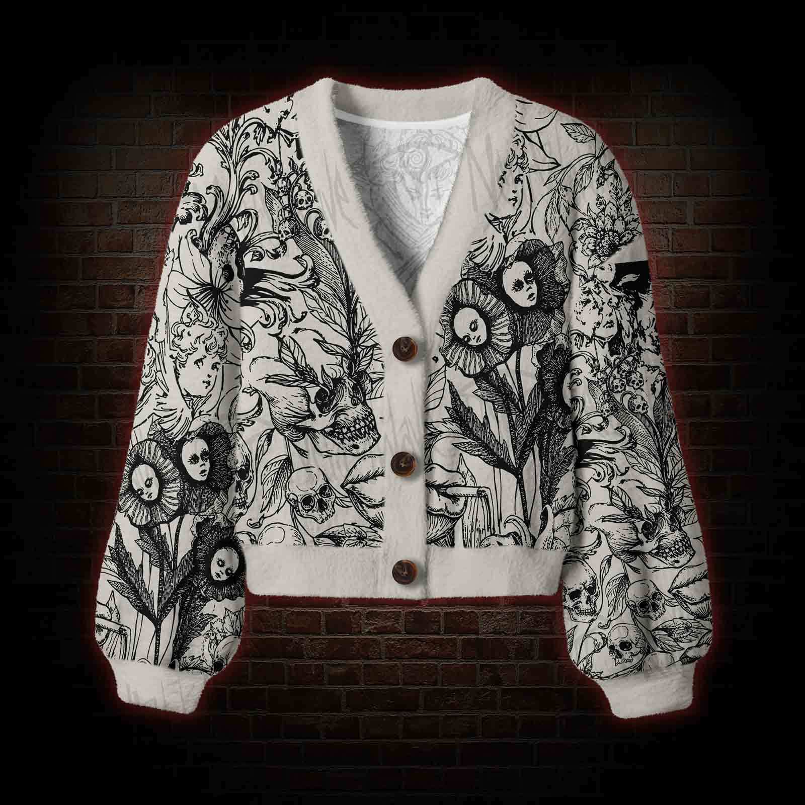 Memento Mori Women's Cardigan Sweater