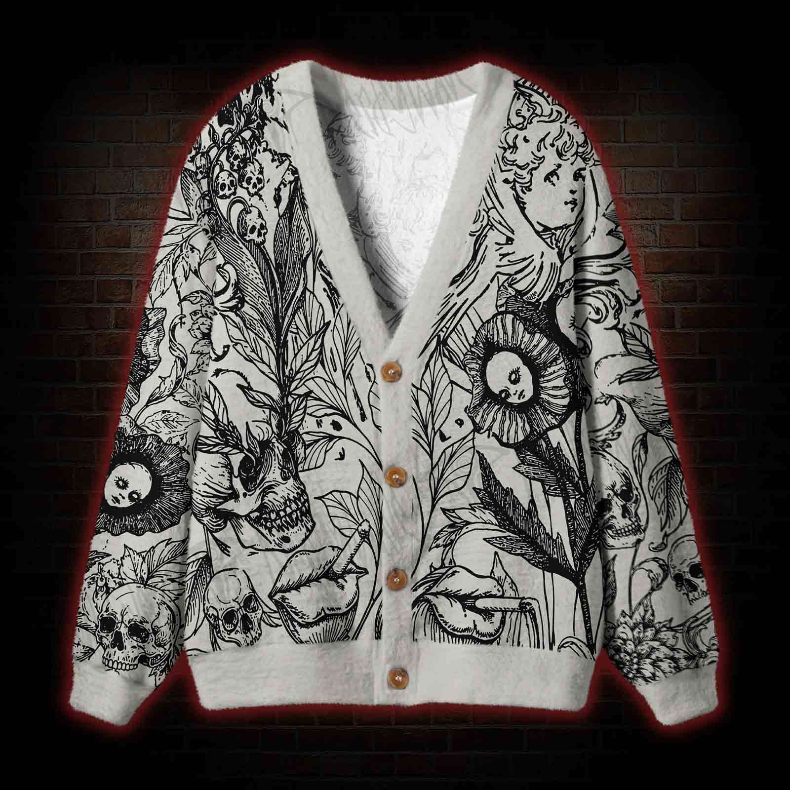 Memento Mori Cardigan Sweater