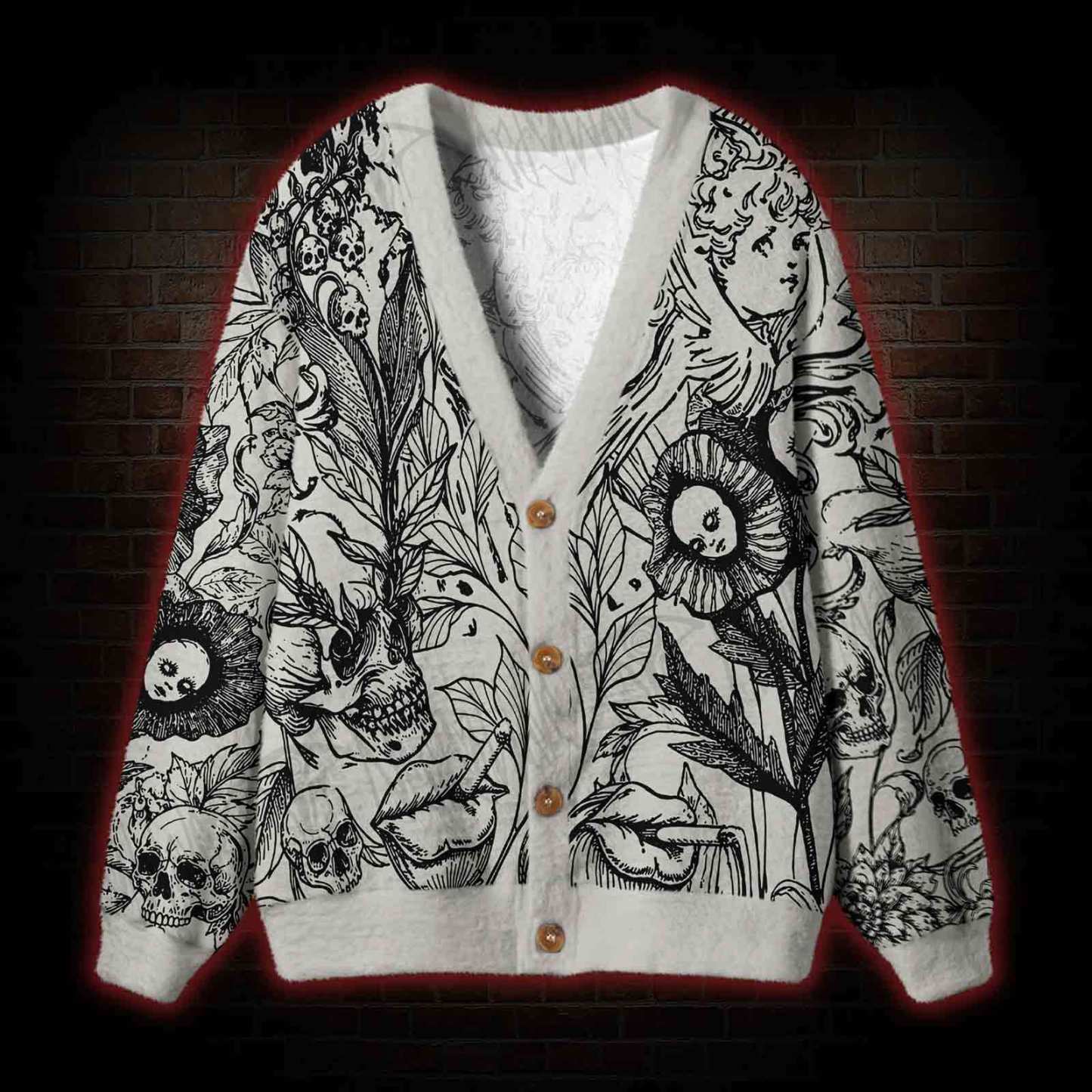 Memento Mori Cardigan Sweater