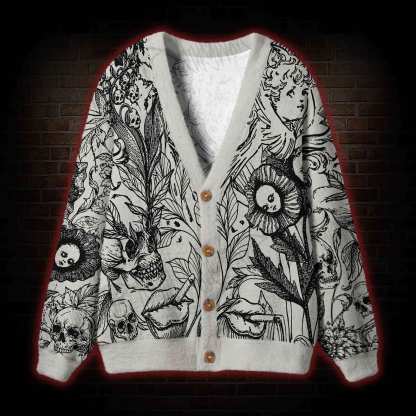 Memento Mori Cardigan Sweater