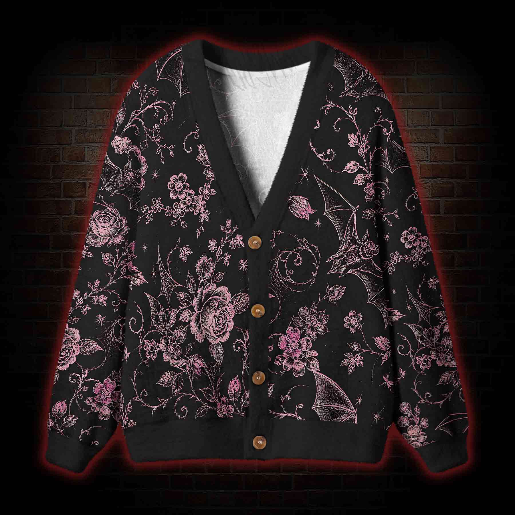 Bat Blossom Cardigan Sweater