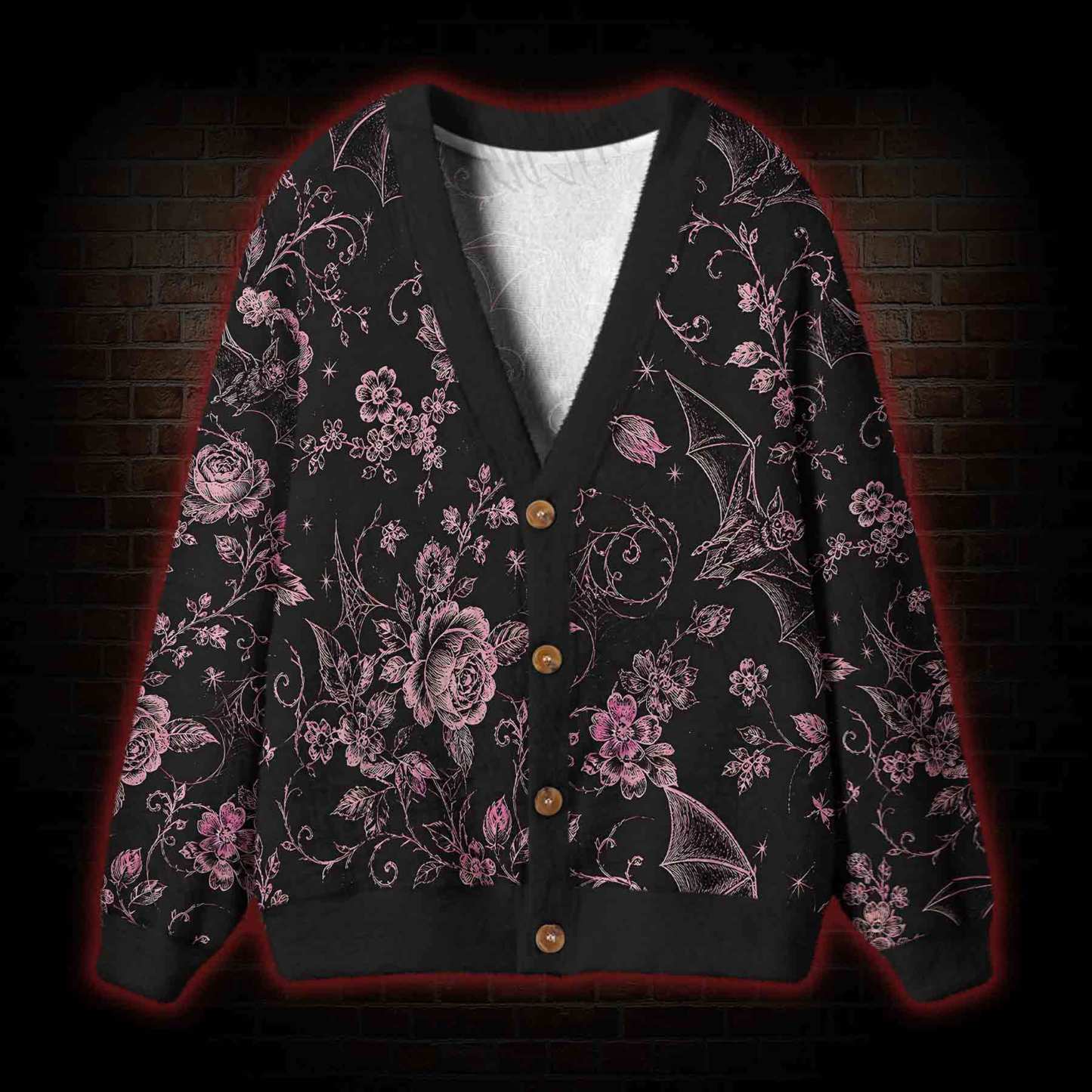 Bat Blossom Cardigan Sweater
