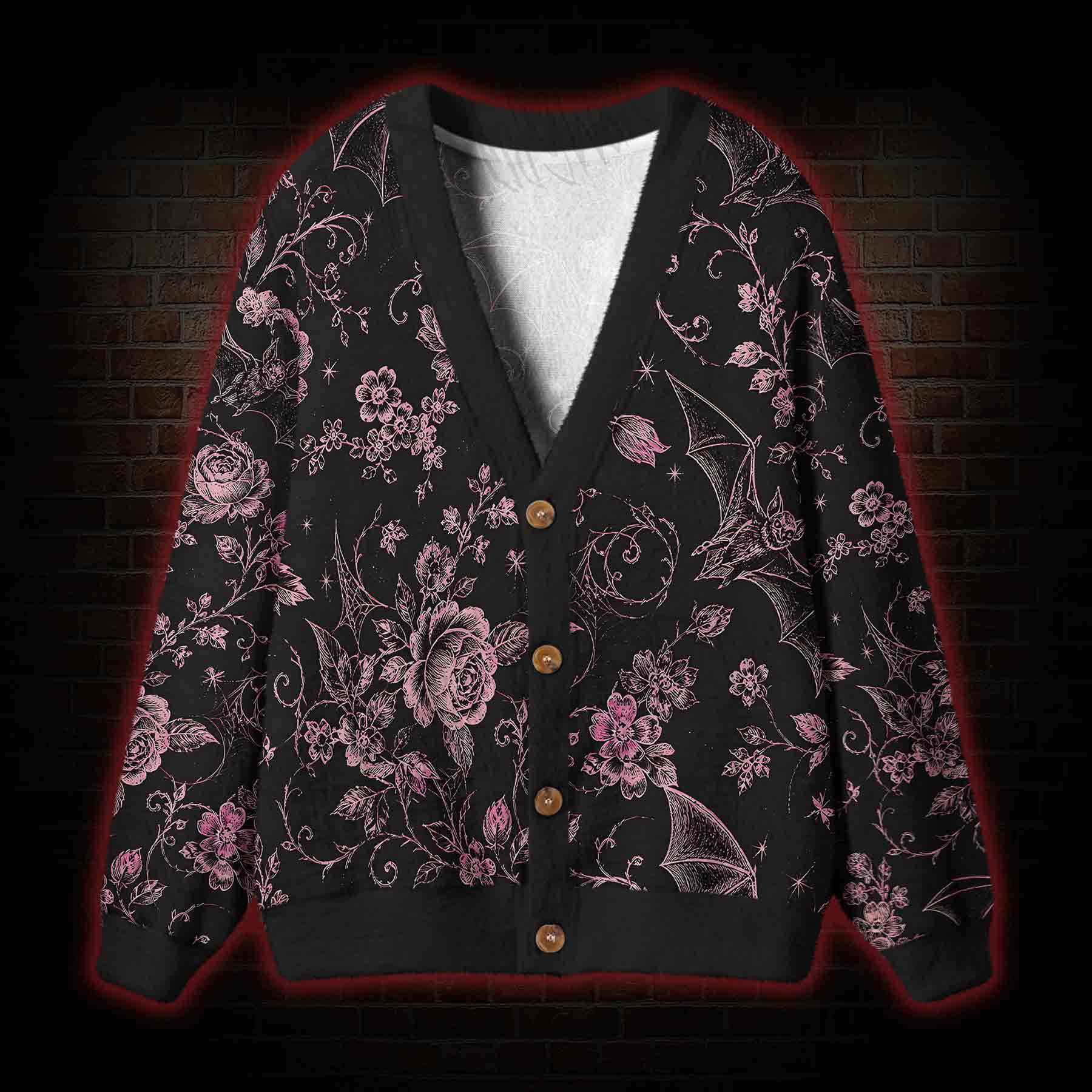 Bat Blossom Cardigan Sweater